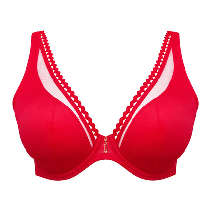 Prima Donna Twist halb unterlegter BH Tiefdekoll. Wowgirl true red