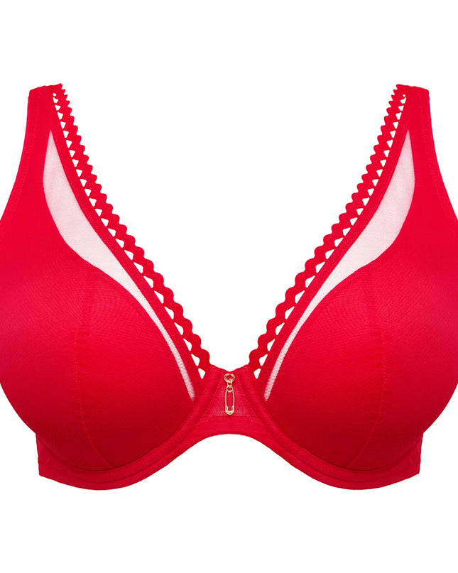 Prima Donna Twist halb unterlegter BH Tiefdekoll. Wowgirl true red