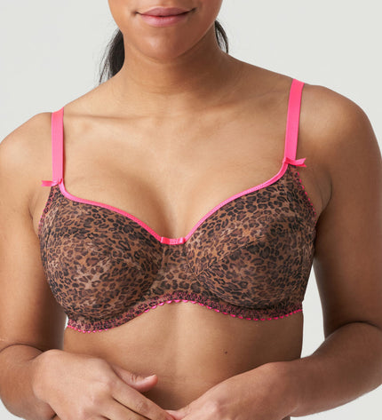 85 H / Prima Donna Twist BH Vollschale mit Bügel Cafe Plume cheetah