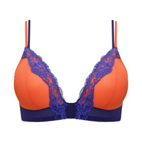 Sarda ungefüttertes Bralette ohne Polsterung Bremer orange shock