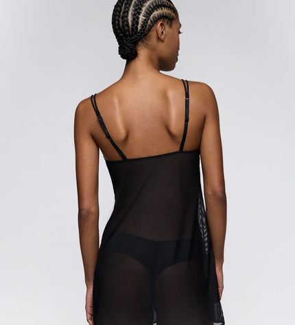 Sarda Nachtkleid Bremer pyton schwarz