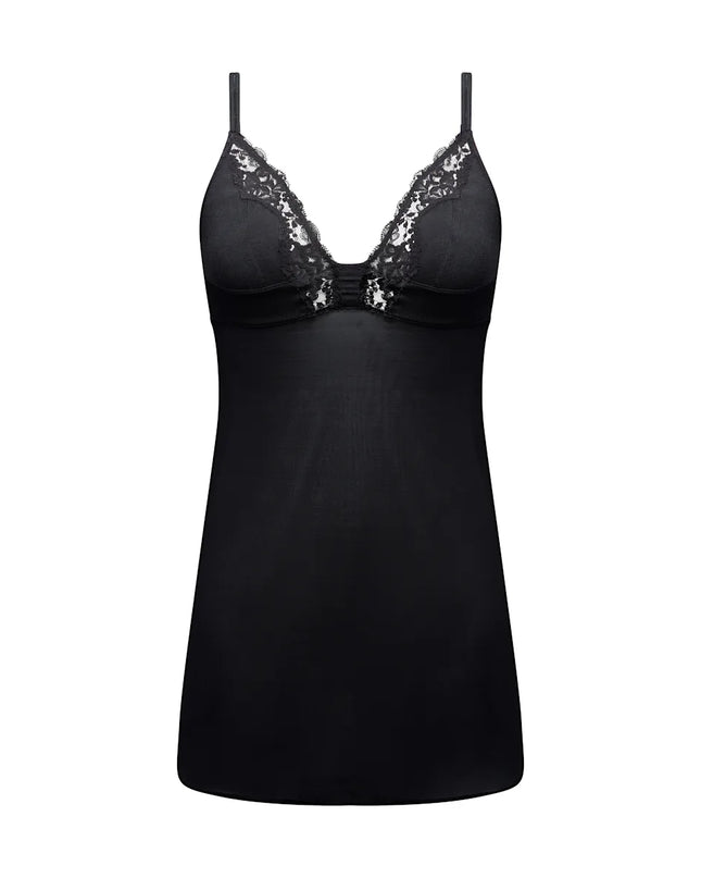 Sarda Nachtkleid Bremer pyton schwarz