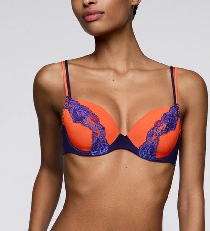 Sarda unterlegter BH Tiefdekoll. Bremer orange shock