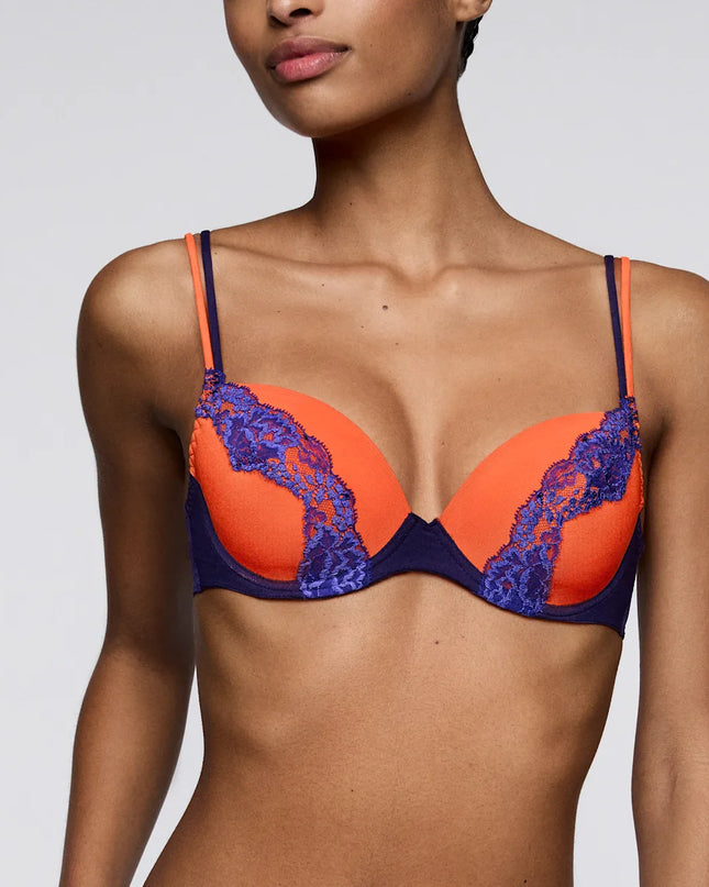 Sarda unterlegter BH Tiefdekoll. Bremer orange shock