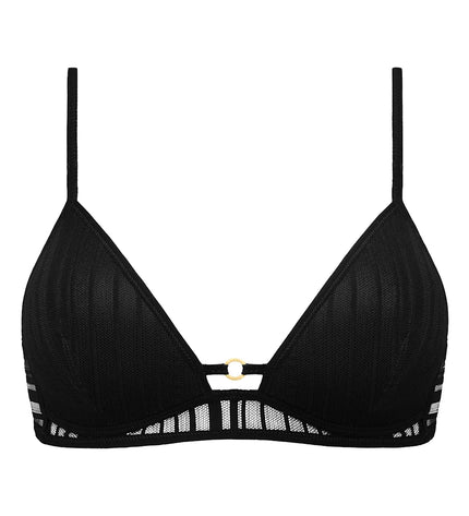 Sarda unterlegtes Bralette ohne Bügel Mandl schwarz