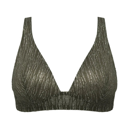 Sarda unterlegtes Bralette ohne Bügel Tabei paradise green