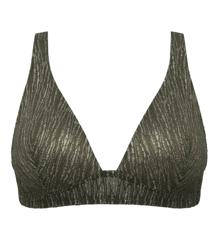 Sarda unterlegtes Bralette ohne Bügel Tabei paradise green