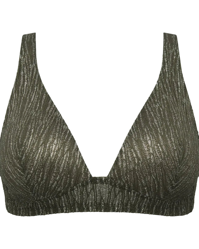 Sarda unterlegtes Bralette ohne Bügel Tabei paradise green