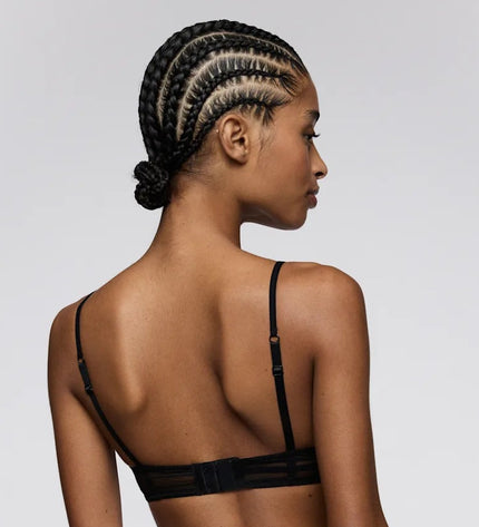 Sarda unterlegtes Bralette ohne Bügel Mandl schwarz