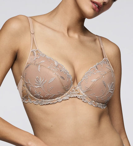 Sarda unterlegter Push-up BH mit herausnehmbaren Kissen Shay silver