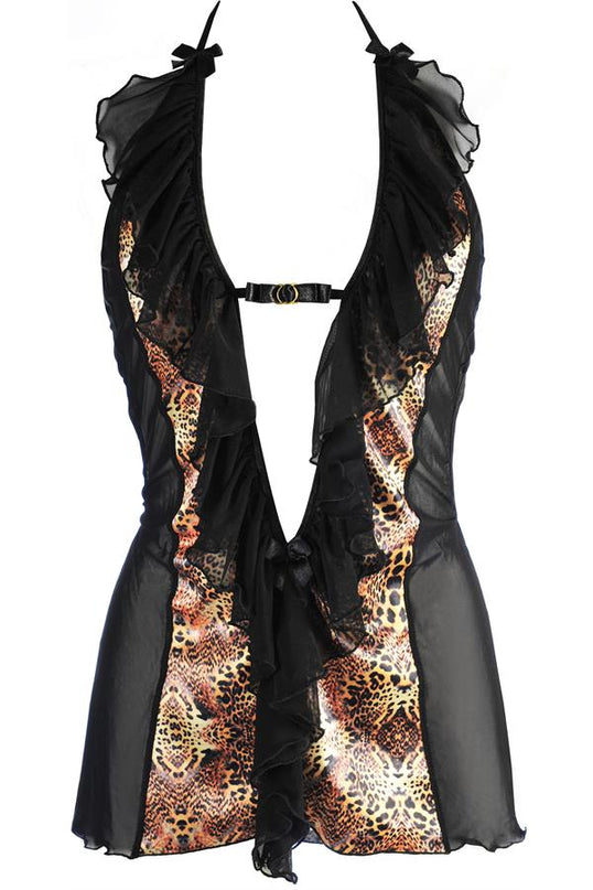 Axami Negligée Peek-a-Boo Leopard