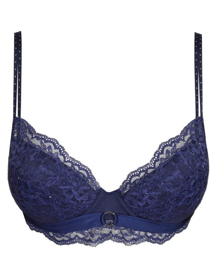 Marie Jo Musea Push-up BH mit herausnehmbaren Kissen in Saphirblau, Vorderansicht