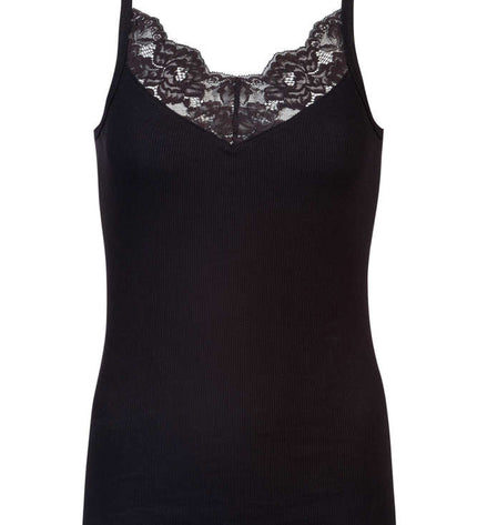 Mey Spaghetti Top Organic Cotton schwarz