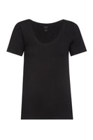 Mey T-Shirt V- Ausschnitt Superfine Organic schwarz