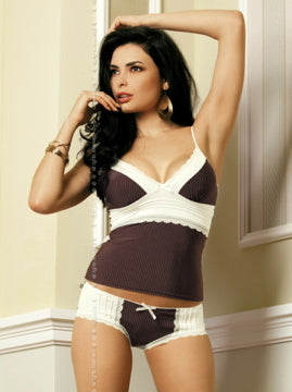 Top und Shorts - Choco