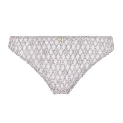 Aubade slip de luxe Stardust argent