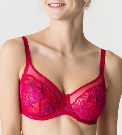 75 E / 75 F / Prima Donna Twist French kiss - Bügel BH E,F G Cup persianred