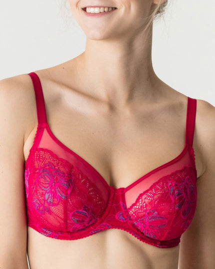 75 E / 75 F / Prima Donna Twist French kiss - Bügel BH E,F G Cup persianred