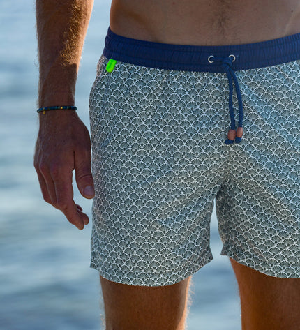 Gili's Trawangan Schwimmshorts für Herren – Khaki Nagoya