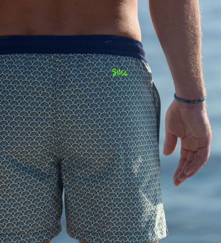 Gili's Trawangan Schwimmshorts für Herren – Khaki Nagoya