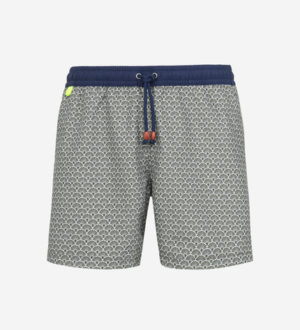 Gili's Trawangan Schwimmshorts für Herren – Khaki Nagoya