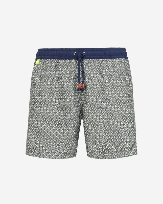 Gili's Trawangan Schwimmshorts für Herren – Khaki Nagoya